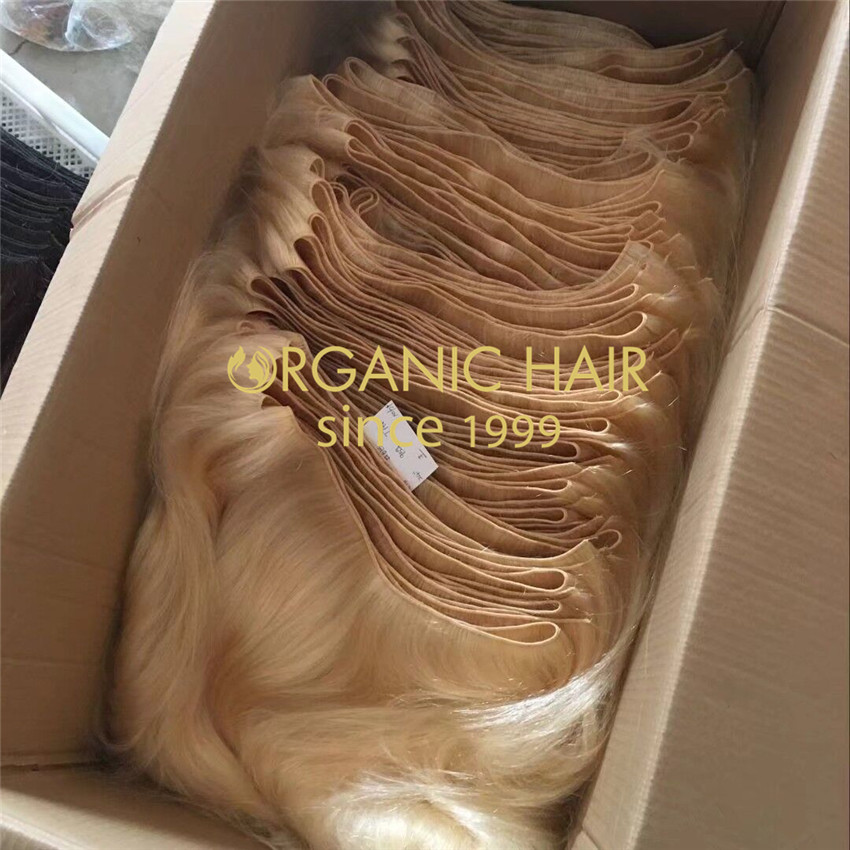 Wholesale hair bulk hand tied wefts with best qulaity,affordable price A213